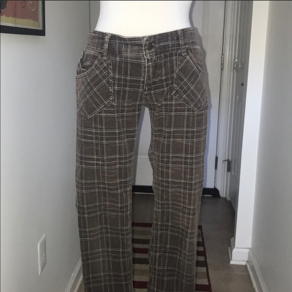 Free People corduroy plaid pants